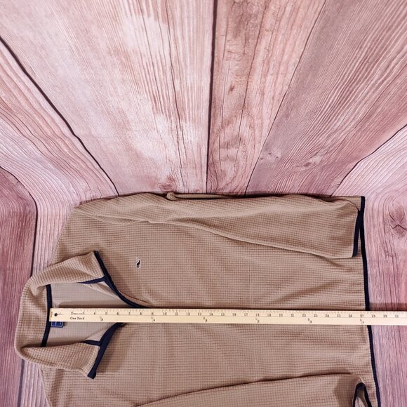 Vineyard Vines Mens Size Large Grid Fleece Full Zip Jacket Brown Whale Warm - Picture 14 of 14